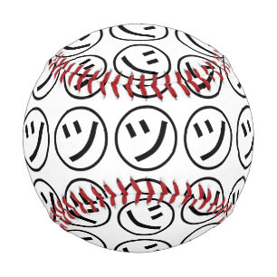 Balle De Baseball ㋡ Tsu Kana Katakana Smiling Emoji / Emoticon