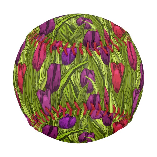 Balle De Baseball Tulipes (Devant)