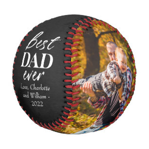 Balle De Baseball Typographie sur Chalk Dark Fête des Pères Baseball