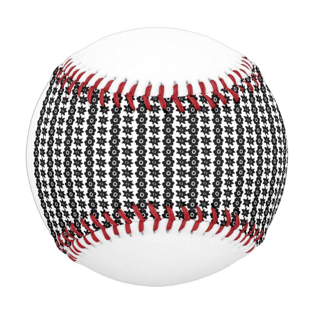 Balle De Baseball un arrière - plan noir et blanc avec beaucoup de p (Devant)