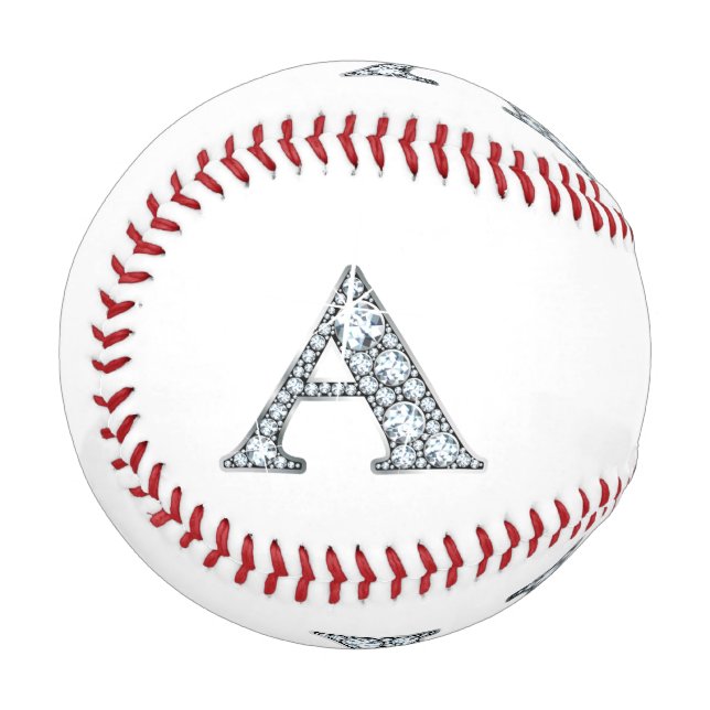 Balle De Baseball Un Monogramme Faux-"Diamond" (Devant Gauche)