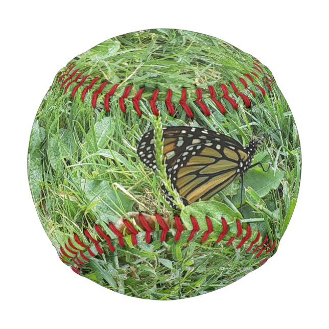 Balle De Baseball Un papillon monarque (Devant)