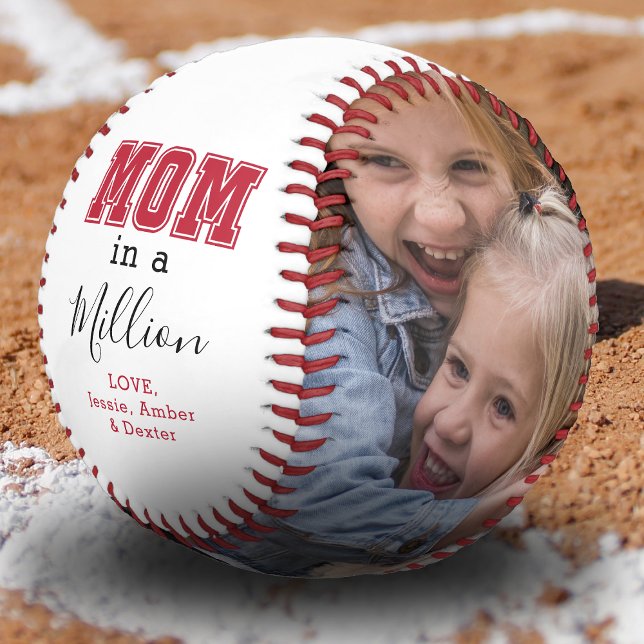 Balle De Baseball Une maman personnalisée en un million de photos (Créateur téléchargé)