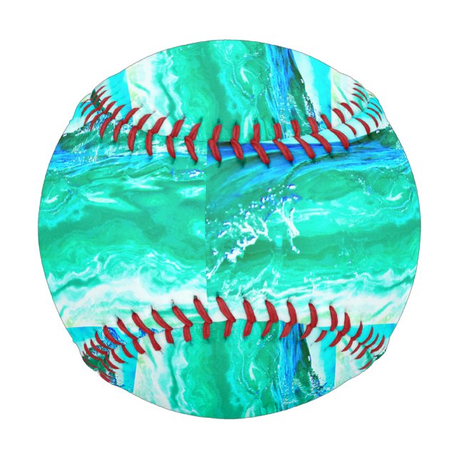 Balle De Baseball vagues de maui bleu/vert Thunder_Cove (Devant)