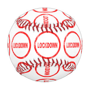 Balle De Baseball Verrouillage Écran rouge en caoutchouc