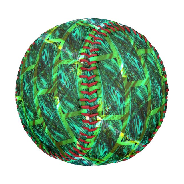 Balle De Baseball Vert, rayé, grille ou autre brique ? (Angle)