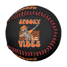 Vibes Éffrayantes rétro Dabbing Skeleton Halloween