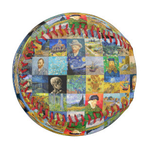 Balle De Baseball Vincent van Gogh - chefs-d'oeuvre Mosaic Patchwork