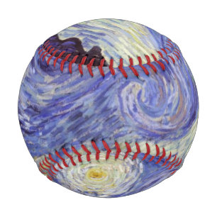 Balle De Baseball Vincent Van Gogh Starry Nuit Vintage Art