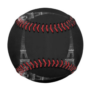 Balle De Baseball Vintage Paris Fontains Tour Eiffel nuit Dart Boa