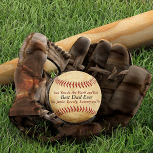 Balle De Baseball Vintage Vous Aimez Au Parc & Retour Papa