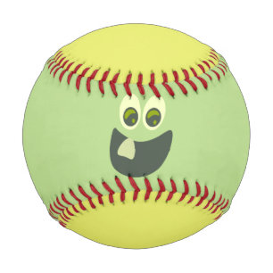 Balle De Baseball Visage de chaux citron