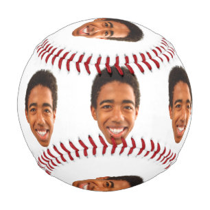 Balle De Baseball Visage Drôle Personnalisé Découpe Photo Enfants