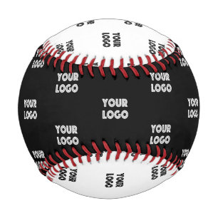 Balle De Baseball Votre logo, simple répétition logos