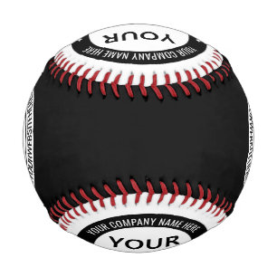 Balle De Baseball Votre Nom De Logo Site Web Couleur Baseball Design