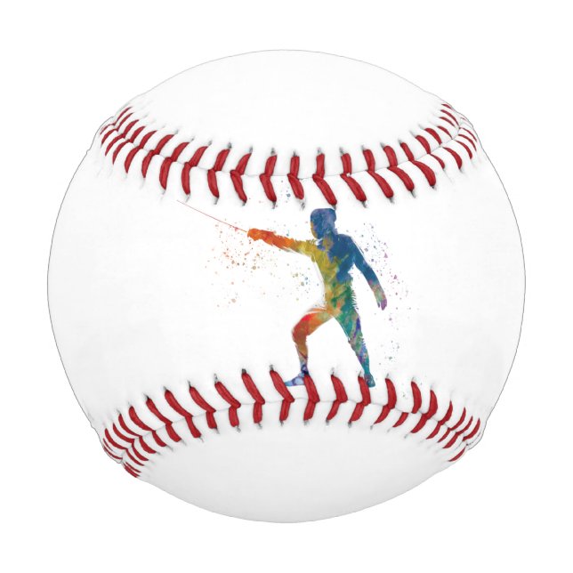 Balle De Baseball watercolor fencing (Devant)