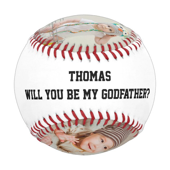 Balle De Baseball Will You Be My Godfather Godparent Proposal Sports (Dos)