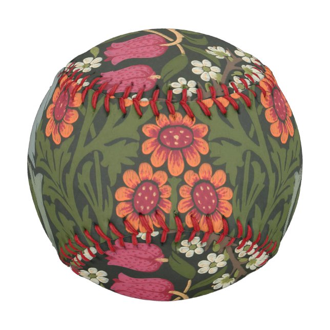 Balle De Baseball William Morris Blackthorn Garden Flower Classic (Devant)