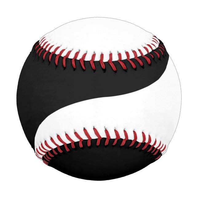 Balle De Baseball Yin et Yang Sides (Devant)