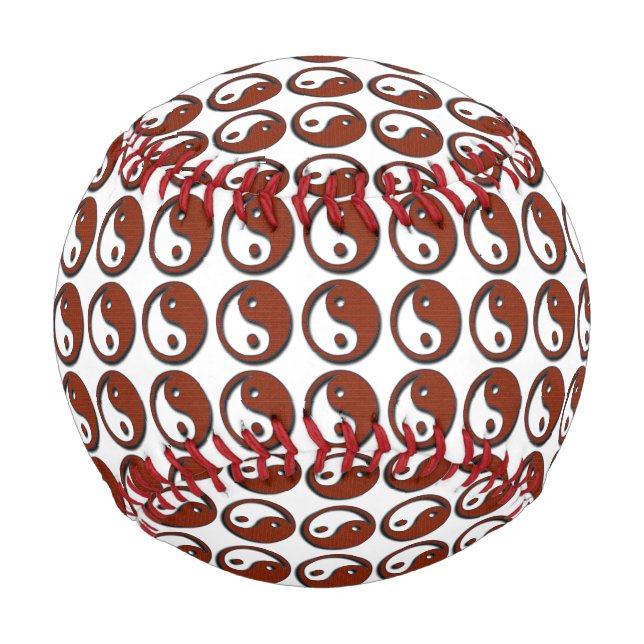 Balle De Baseball Yin Yang par Shirley Taylor (Devant)