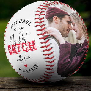 Balle De Baseball 'You Are My Best Catch' Boyfriend Photo de couple