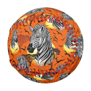 Balle De Baseball Zebra African Savanna Wild Animal