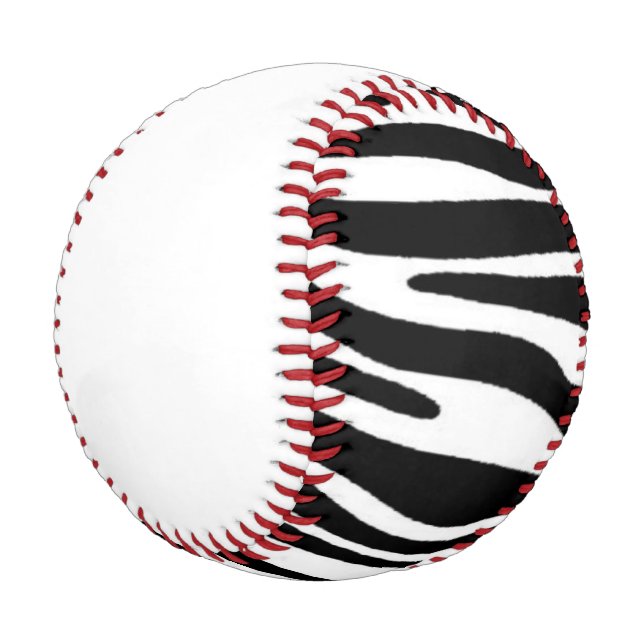 Balle De Baseball Zèbre (Angle)
