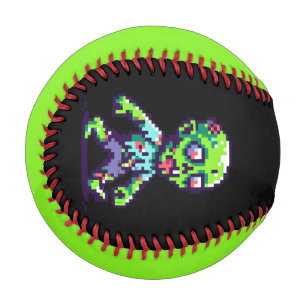 Balle De Baseball zombie drôle Halloween 8 bits 