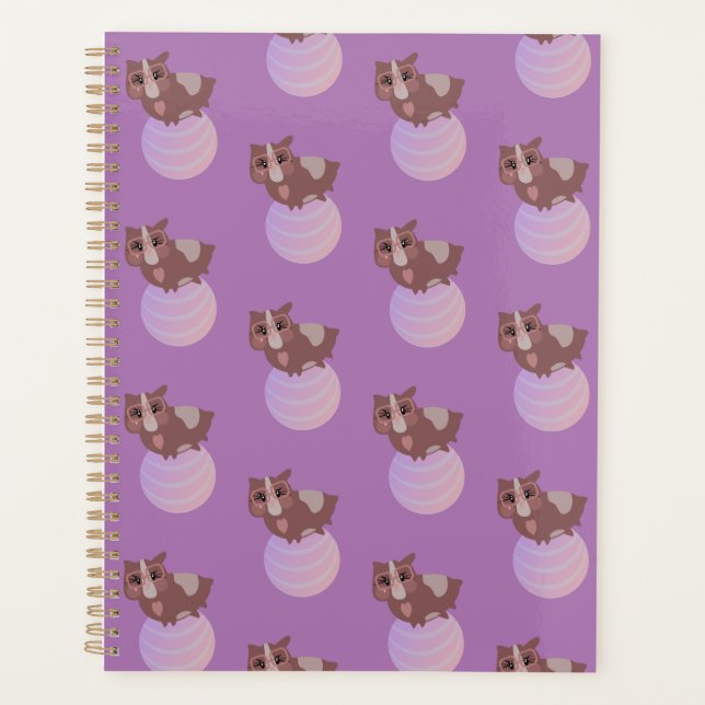 Balle de fitness violette pour cochons d'Inde mign (Devant)