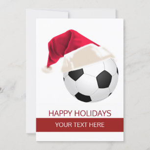 Balle de Football de Noël Chapeau de Noël Cartes d