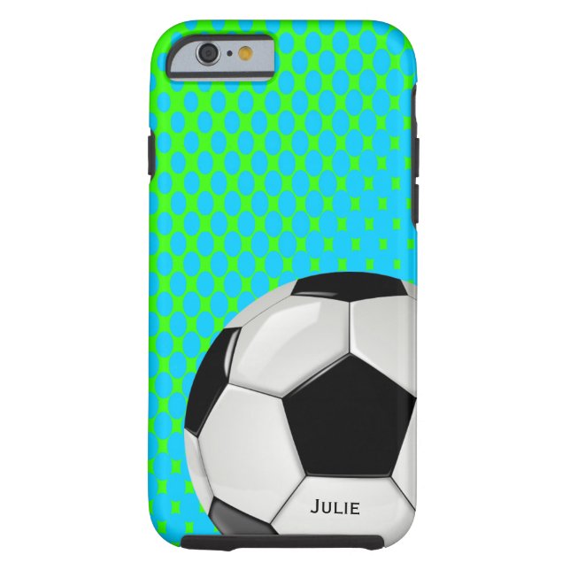 Balle de football Personnalisé iPhone 6 coque (Dos)
