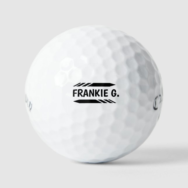Balle de golf à monogramme personnalisé - Cadeau d (Recto)