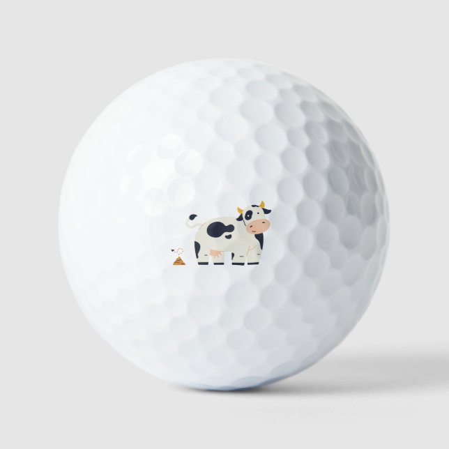 balle de golf animée amusante (Recto)