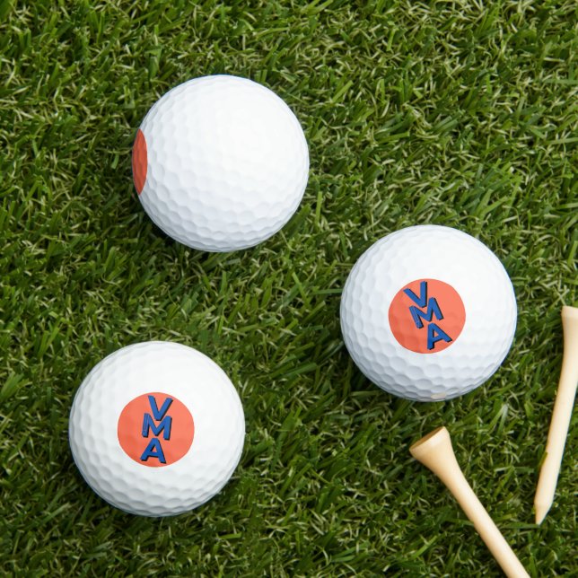 balle de golf avec logo (Herbe in situ)