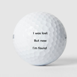 Balle de golf avec logo d'objets trouvés