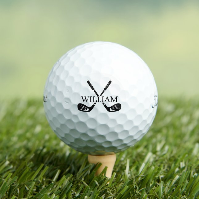 Balle de golf avec monogramme et nom - Choisissez  (T-shirt Insitu)