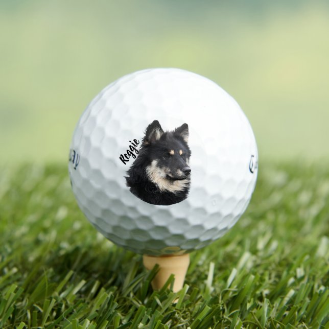Balle de golf avec portrait personnalisé d'animal  (T-shirt Insitu)