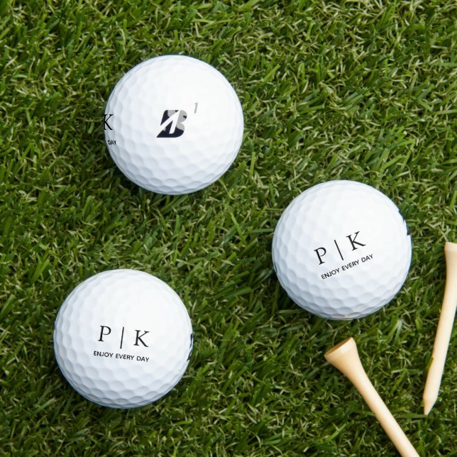 Balle de golf Bridgestone e6 Monogramme Moderne (Herbe in situ)