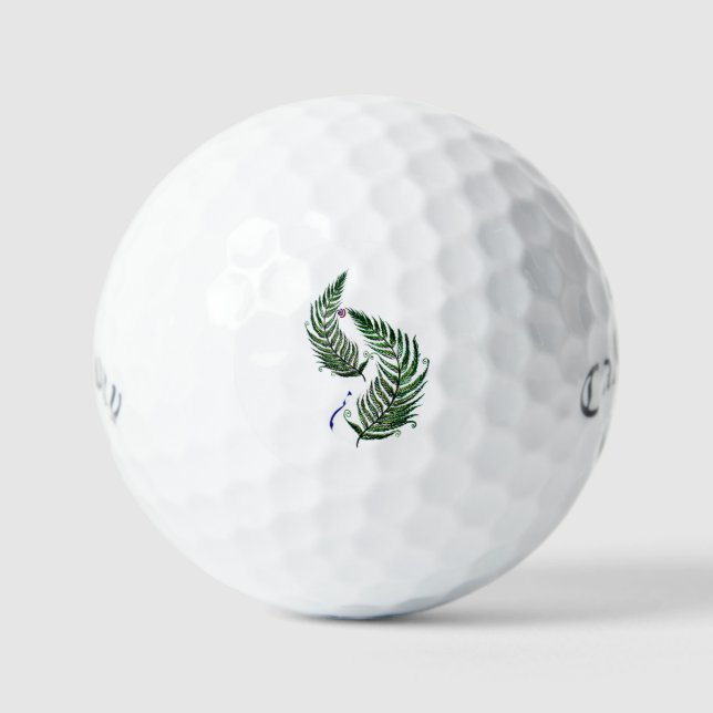 Balle de golf Callaway Supersoft avec fougère Aote (Recto)