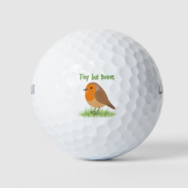 Balle de Golf Cute Robin Bird (Devant)