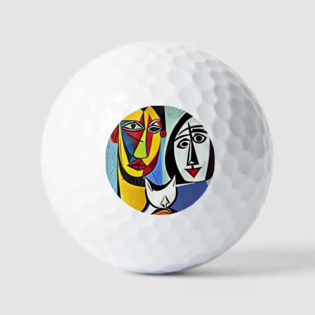 Balle de golf d'art abstrait (Recto)