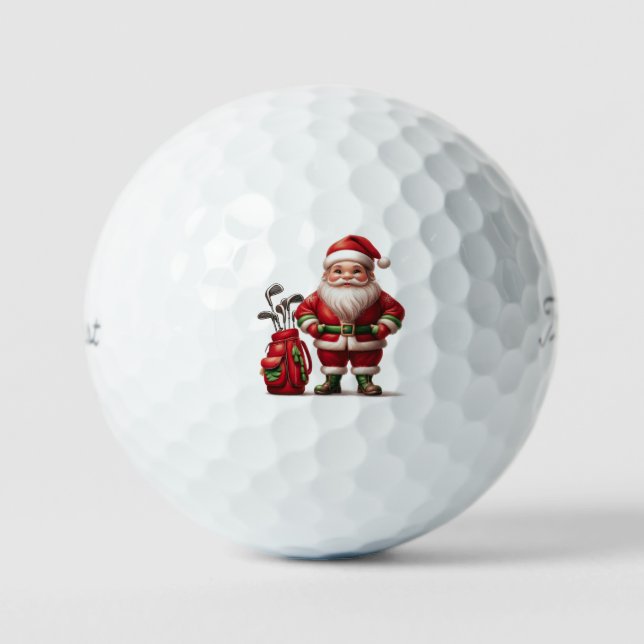 Balle de golf de père Noël Swingin (Recto)