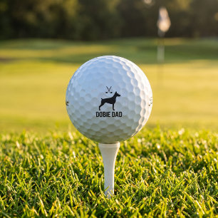 Balle de golf Doberman Pinscher Papa Titleist Pro