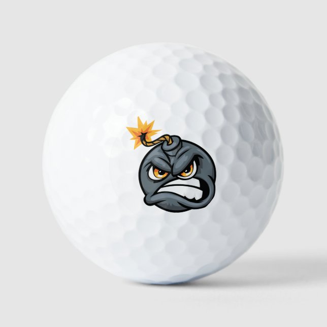 Balle de Golf en Dessin Animé Bombe Encolérée - Ba (Recto)