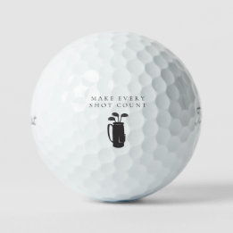 Balle de golf motivationnelle 'Faire compter chaqu