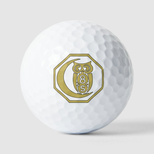 Balle de Golf Old Gold Crest (Recto)