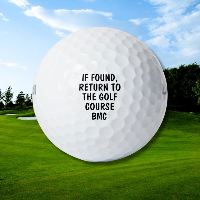 Balle de golf perdue avec monogramme personnalisé  (Créateur téléchargé)