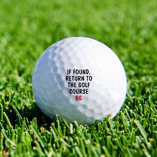 Balle de golf perdue drôle et personnalisée