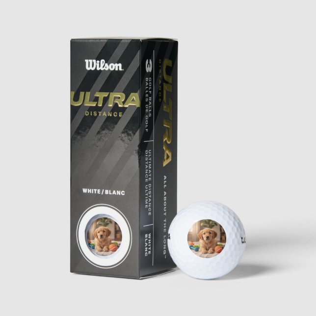 Balle de golf personnalisée avec image - Finition  (Emballage)