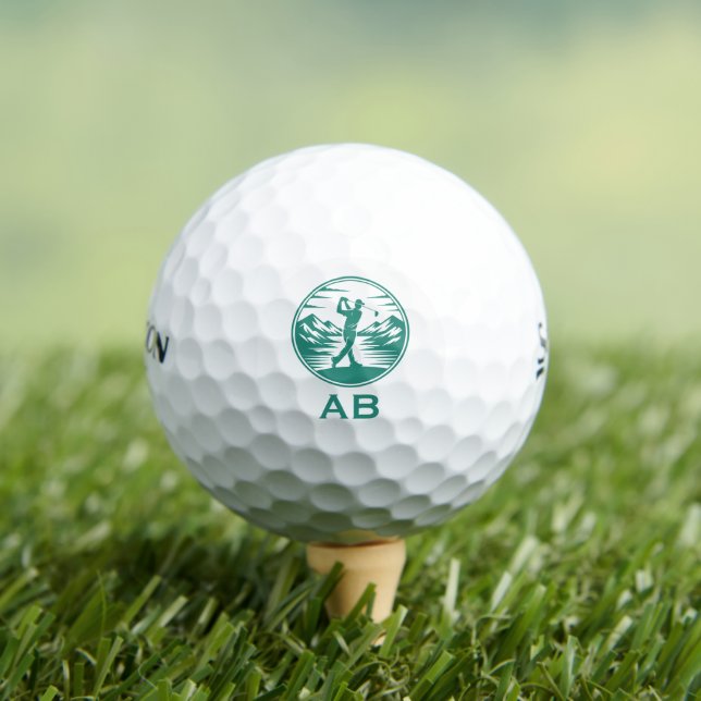 Balle de golf personnalisée avec monogramme (T-shirt Insitu)